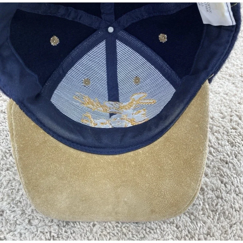 Mt. Rushmore Embroidered Hat South Dakota Blue Wool SnapBack Hat OSFM Suede Brim